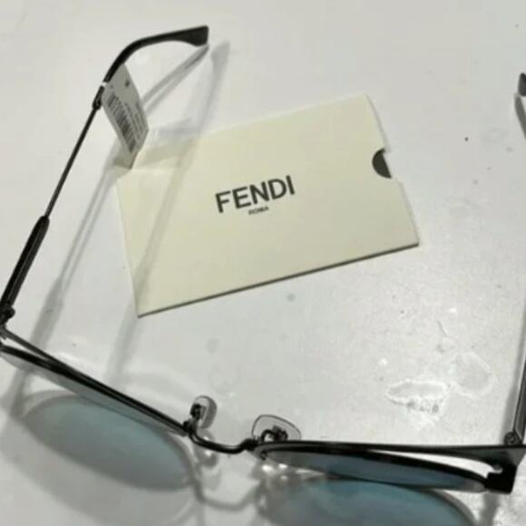 Fendi 53mm Modified Cat Eye Sunglasses turquoise - Picture 5 of 16